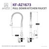 Anzzi Eclipse Pull-Down Sprayer Kitchen Faucet in Brushed Nickel KF-AZ1673BN